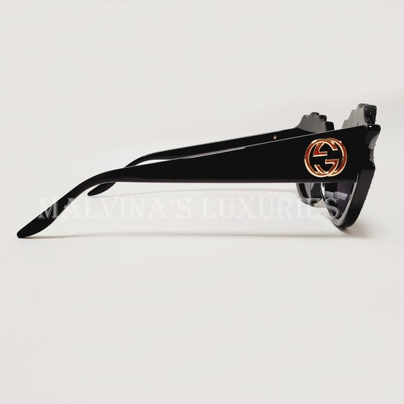 GUCCI SUNGLASSES GG0781S HOLLYWOOD FOREVER CRYSTAL CAT EYE ACETATE $1,200 main image 11